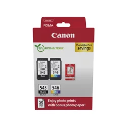 Canon PG-545/CL-546 Orijinal Kartuş Paketi Fotoğraf Kağıt Hediyeli - 1